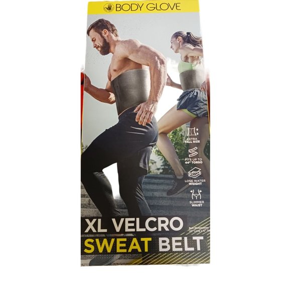 Body Glove Men's, Women's XL Sweat Belt Slimmer Waist 43' Long x 12' Tall Gray - Picture 6 of 7